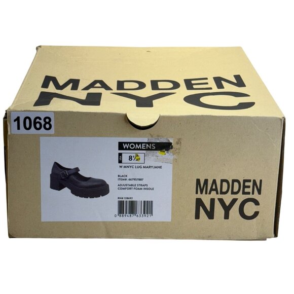 Madden NYC Women’s Black Lug Sole Adjustable Strap Mary Jane Shoes Size 8.5 US - Picture 8 of 8